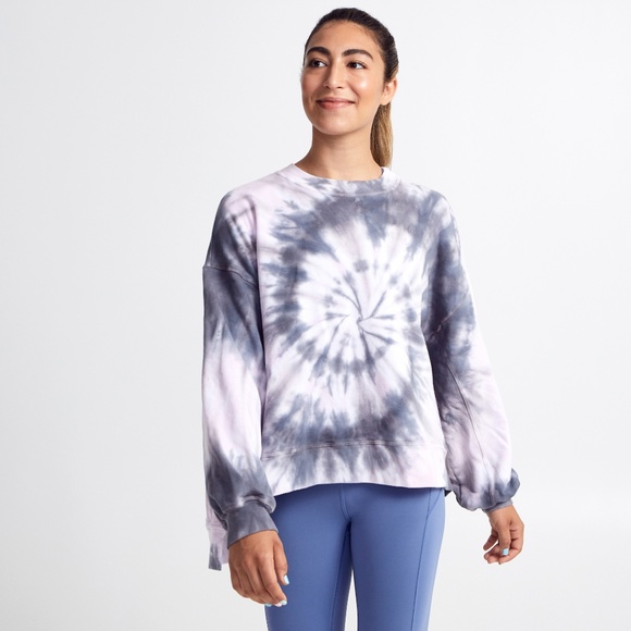 electric rose tie dye sweatshirt